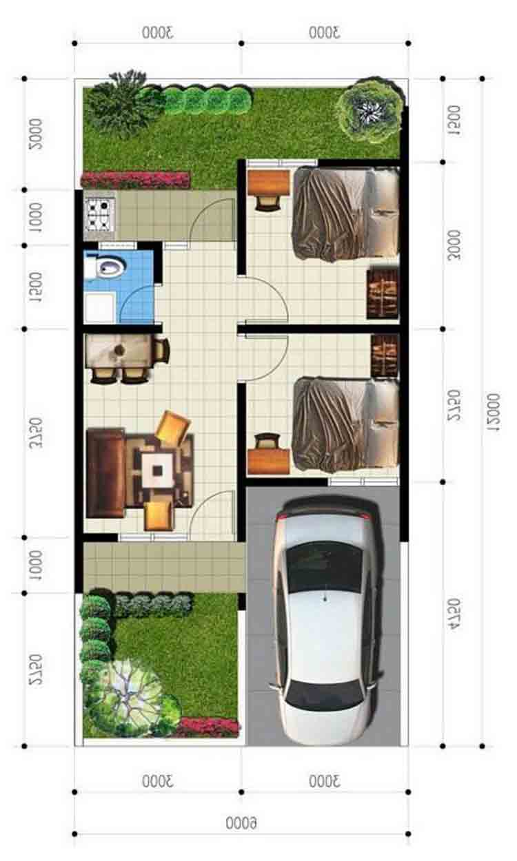 Desain Rumah Type 36 72 2 Lantai - HOBINGEBLOG.COM